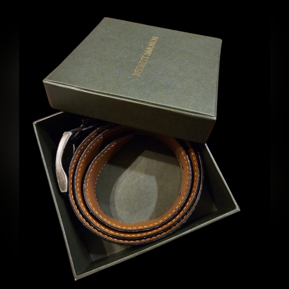 Joseph Abboud Genuine Black Leather Belt